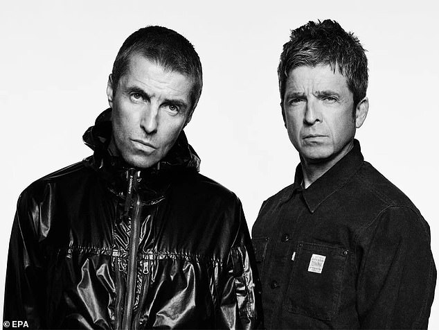 The group announced they would tour the UK in May 2025 for a series of intimate gigs, after the Gallagher brothers' (pictured) own shows sold out due to ticket chaos.