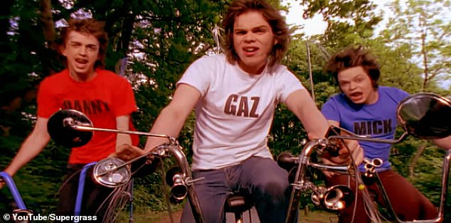 During the Supergrass tour, the iconic band will perform their debut album I Should Coco in its entirety, to celebrate its 30th anniversary (pictured in their iconic 1995 Alright video)