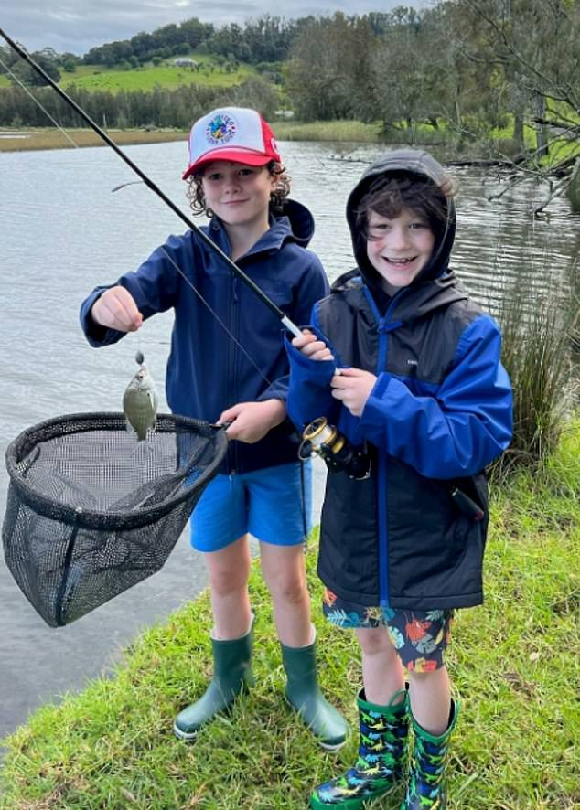 Lawyer Paul McGirr told Daily Mail Australia that Mr Smith supported his wife after she was charged with the murders of their sons Russell, 11, and Ben, 9. The boys are pictured