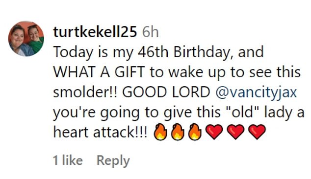 There was also a social media user who shared the following: 'Today is my 46th birthday, and WHAT A GIFT to wake up and see this smoldering fire!'