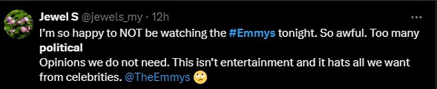 1726514182 598 Emmys viewers blast ridiculous awards show as boring and