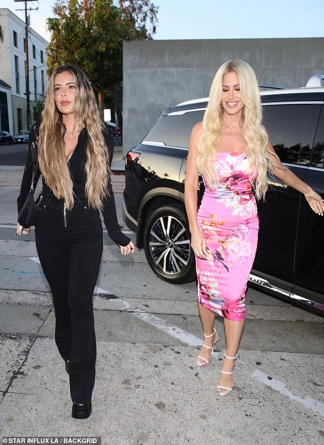 Despite her rumored financial troubles, the reality star, 46, appeared to be in good spirits as she treated her eldest child, 27, to a fancy dinner at the celebrity hotspot, which is frequently visited by A-listers including Kim Kardashian and George Clooney