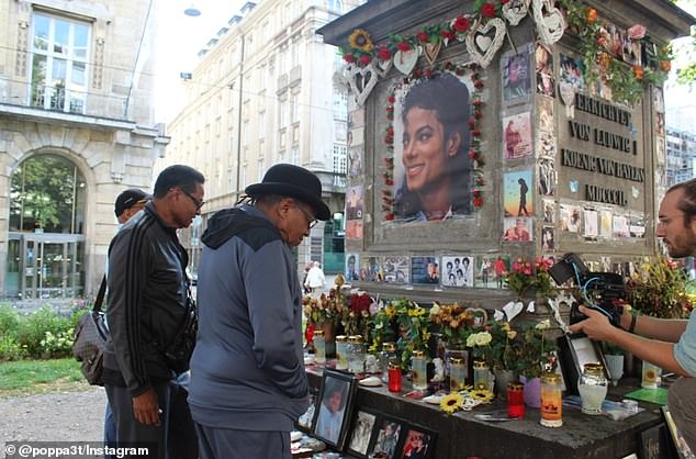 Just four days before his death, Tito shared a photo of him visiting a memorial for his late brother Michael Jackson in Munich, Germany