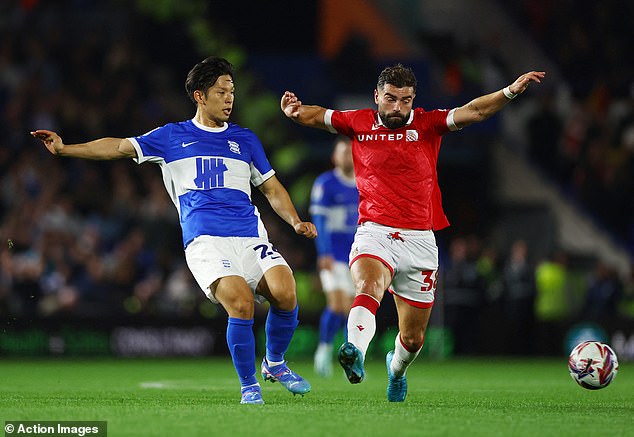 Birmingham City debutant Tomoko Iwata (left) scored a drilled shot in the 59th minute