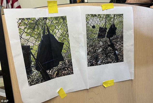 Officials released a photo Sunday of items Routh left behind at the crime scene