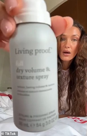 Bella also revealed that she keeps Living Proof Full Dry Volume and Texture Spray in her bag during her outings