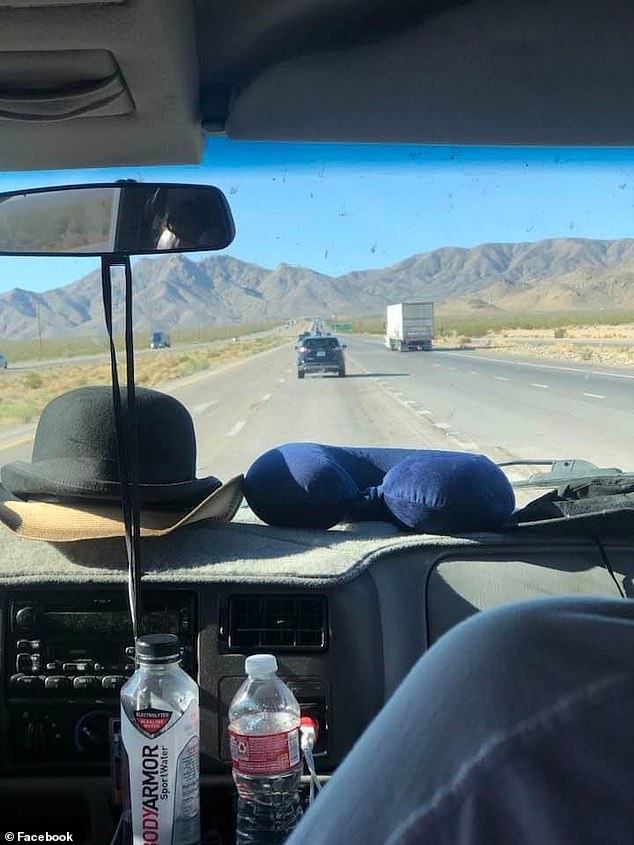 The trio were due back in town before Jackson planned to fly to Atlanta for another event. The dashboard features one of Jackson's signature hats