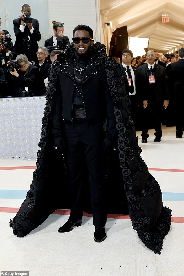 Combs pictured at the Met Gala in May 2023 in NYC