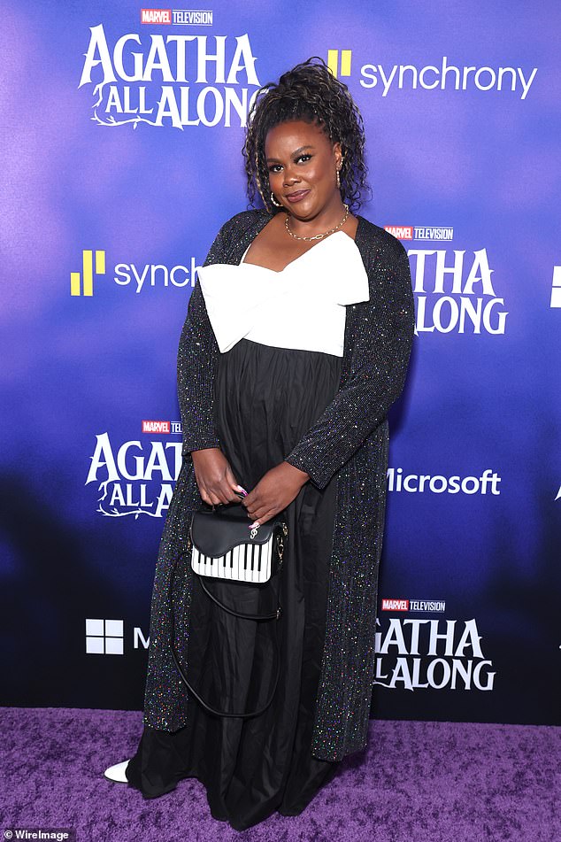 Others at the premiere included Nicole Byer, who also rocked a black-and-white look on the red carpet