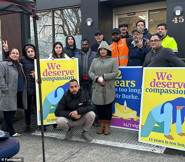 Protesters have been standing outside Hill's office for about 64 days