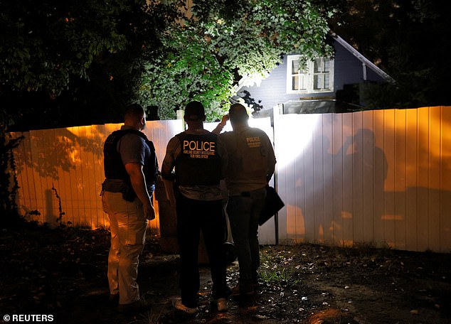 Secret Service and Homeland Security agents check out a former Routh home