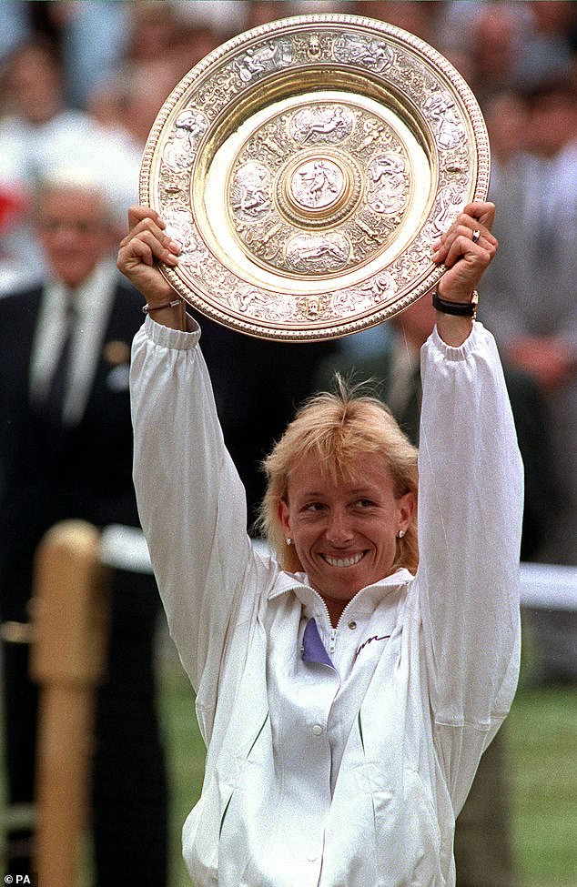 The now 67-year-old, pictured here with the Wimbledon trophy in 1990, was diagnosed with dual cancer in December 2022