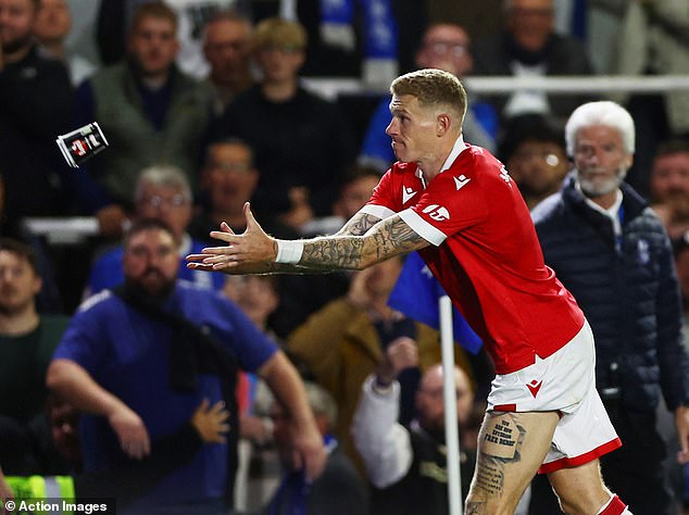 McClean had a drink thrown at him by Birmingham fans in the stands