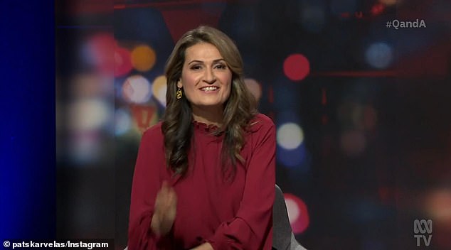 Mr Stevens said the ABC's biggest star journalists - such as Patricia Karvelas (pictured) - were always willing to give public figures with opposing views 'a platform' to discuss ideas