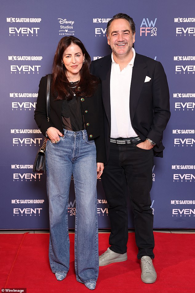 Radio star Michael 'Wippa' Wipfli and his wife Lisa were all smiles as they attended the celebrity event together