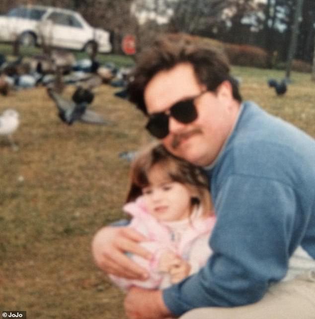 'For a while I was super self-absorbed and thought I would never be like my parents. I thought: "No, because I'm the strongest. I'm terribly strong,'" she told People on Tuesday; seen with father Joel