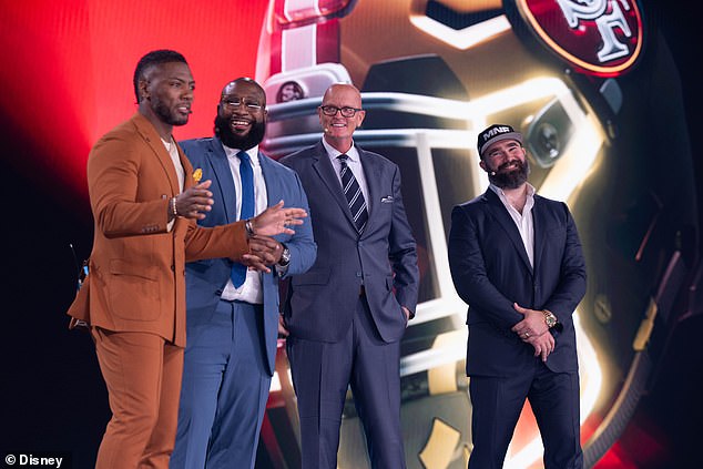 Ryan Clark, Marcus Spears, Scott Van Pelt and Jason Kelce are part of the MNF studio coverage