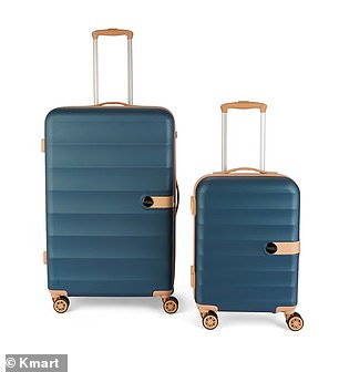 Travelers will be happy to find a two-piece luggage set on sale for $99