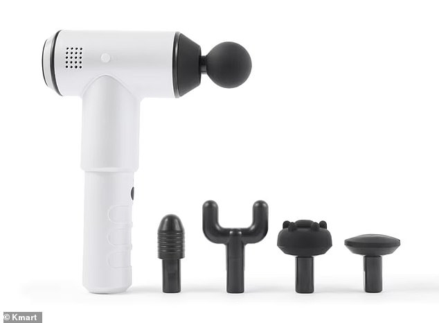 A top wellness topper is the Handheld Physio massage gun ($49,- instead of $119.95)