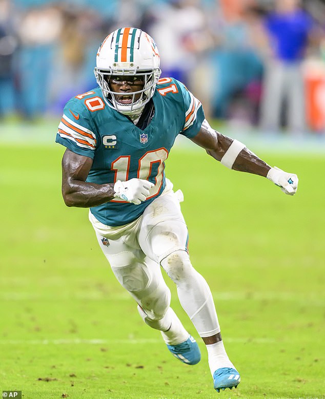 The Dolphins speed demon reached a blistering 20.27 mph on his 80-yard TD in Week 1