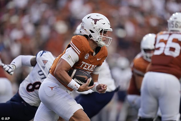 Manning clocked a ridiculous 20.7 mph on his touchdown run for the Longhorns