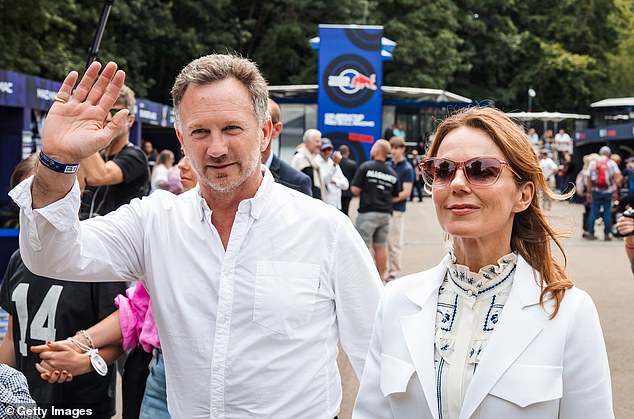 Geri and Christian Horner (pictured at the Goodwood Festival of Speed) have had a banner year at their racehorse business OMBI