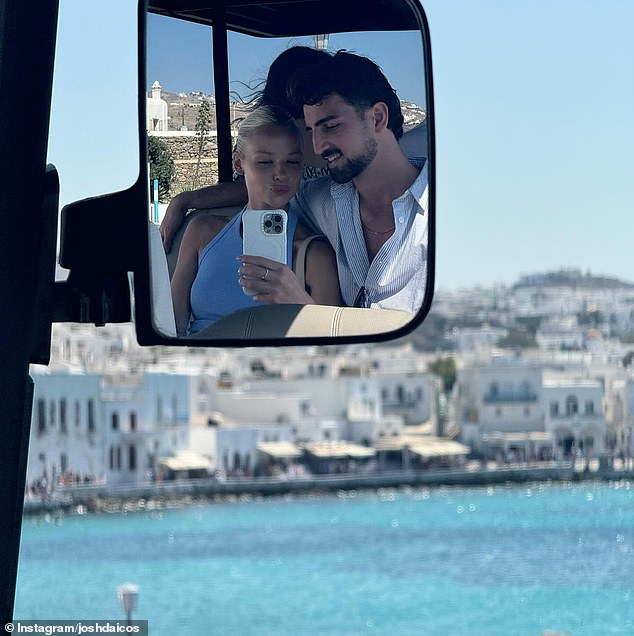 The couple were on holiday in Mykonos before the football star asked him the most important question of his life