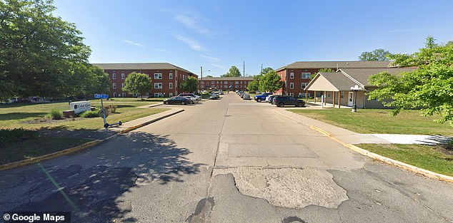 The horrific incident took place on August 29 at Cedar Glen Apartments (pictured) in South Bend, Indiana.