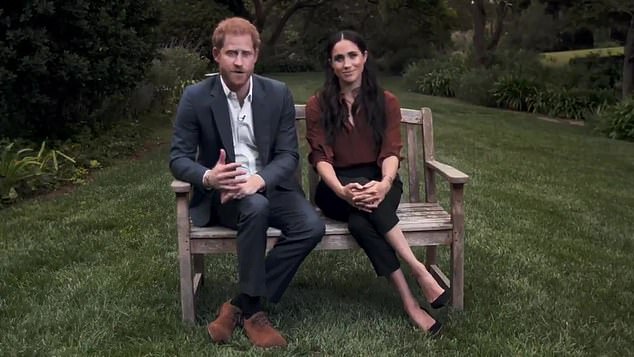 Pictured: The Duke and Duchess of Sussex gave their opinion on US politics in 2020 when they called on American voters to 'reject hate speech'