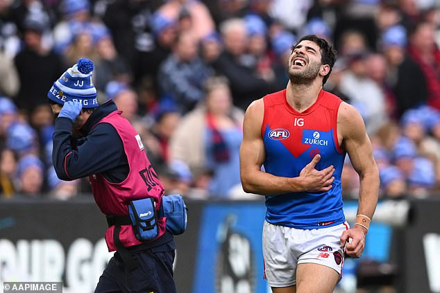 The Demons star player has been sidelined due to a serious injury he sustained in June