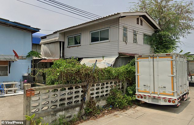 The house in Thailand where the snake attack took place on September 17