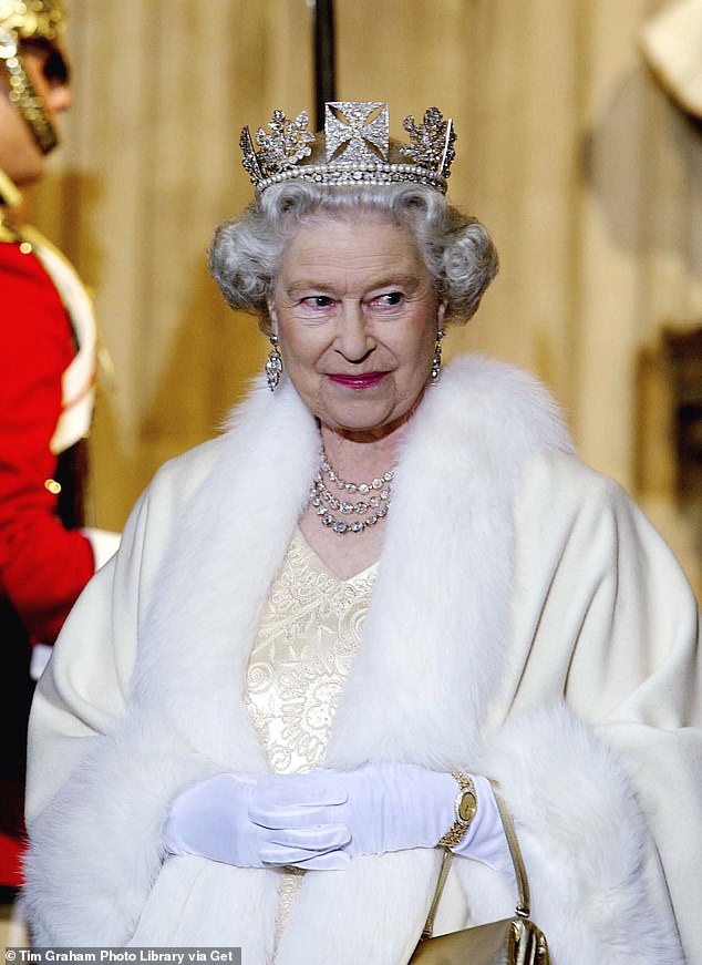 Queen Elizabeth at the State Opening of Parliament