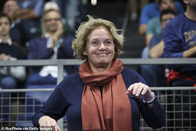 Tsitsipas' mother Julia Apostoli (pictured) has revealed she sided with Badosa when they split