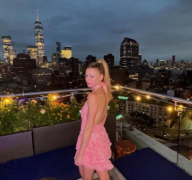 Two weeks ago, she was snapped on a Manhattan rooftop during a trip that coincided with the US Open in New York City