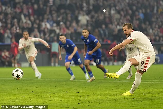 The 31-year-old became England's top scorer in Champions League history with 33 goals