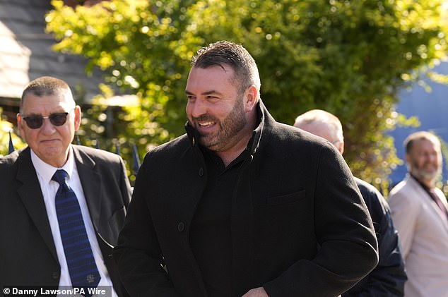 Everton legend David Unsworth (pictured) attended a special memorial service for Campbell on Wednesday