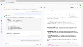The Copilot Pages interface