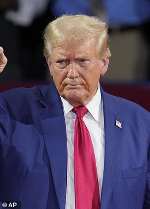 Donald Trump during a town hall meeting on September 17