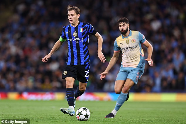 Nicolo Barella was the one who managed traffic for Inter and organised the rotation of their three central midfielders