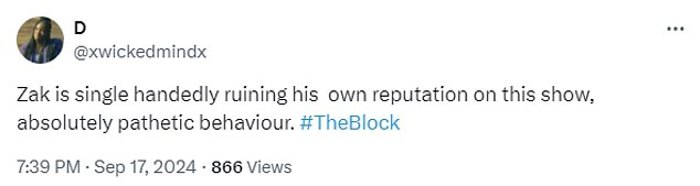 1726701981 353 The Block fans call out builders behaviour after he