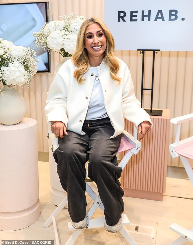 The news comes after Stacey couldn't keep the smile off her face when she attended the first in-store launch of her haircare brand REHAB last week.