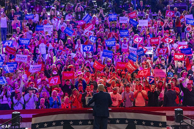 Trump made a number of promises to his audience in New York, including rebuilding the city's public transportation system and designating Ground Zero as a national monument.