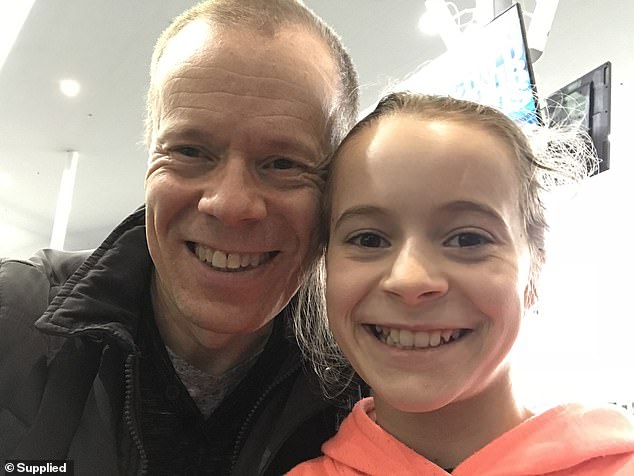 Robb Evans lost his daughter Olivia (pictured together) to suicide last April after a years-long battle with anorexia, which was exacerbated by eating disorder 