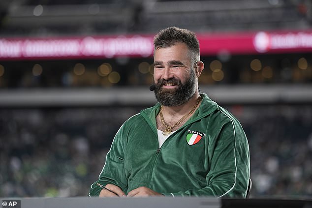 Jason Kelce denied being drunk during Monday Night Football upon his return to Philadelphia