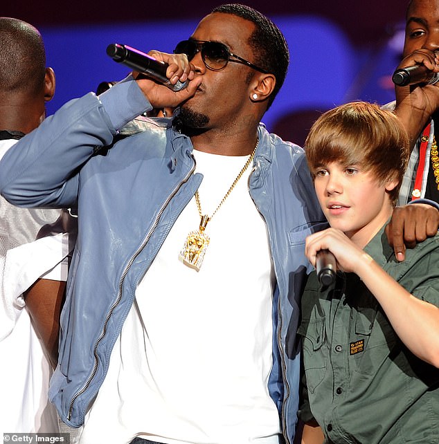 Bieber, 30, was just a kid when he struck up a friendship with Combs (2010 photo)