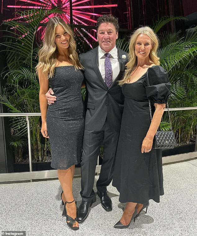 Carroll (pictured with wife Monique and daughter Indi) has been candid about the terrible health battle that awaits him