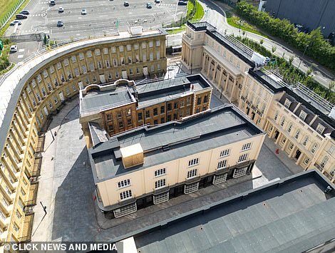 A huge model of the monument has been built at Shepperton Studios in Surrey for the new episodes