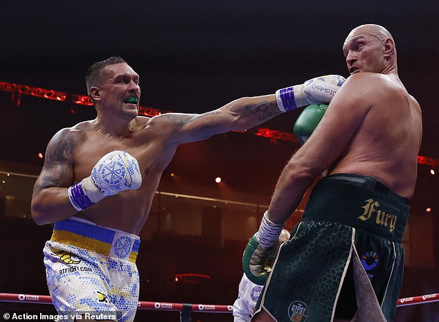 It is estimated that broadcasters lost around £95 million in revenue after 20 million people illegally watched Oleksandr Usyk (left) vs Tyson Fury (right) match earlier this year.