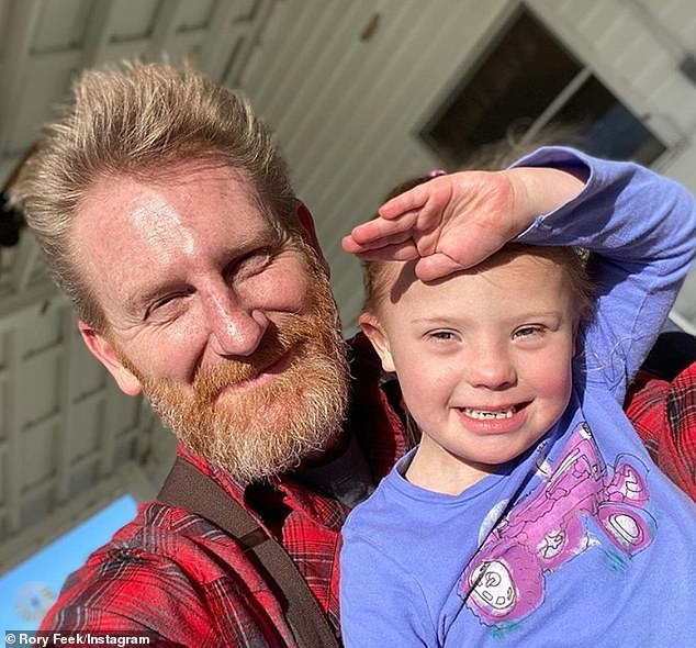 Rory is raising his youngest daughter, Indiana, 10, in a farming Christian community affiliated with Homestead Heritage, which has come under fire after at least one of its members admitted to sexually abusing children.