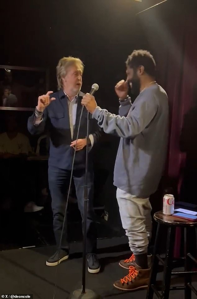 1726737822 125 Paul McCartney makes surprise appearance at friend Deon Coles comedy